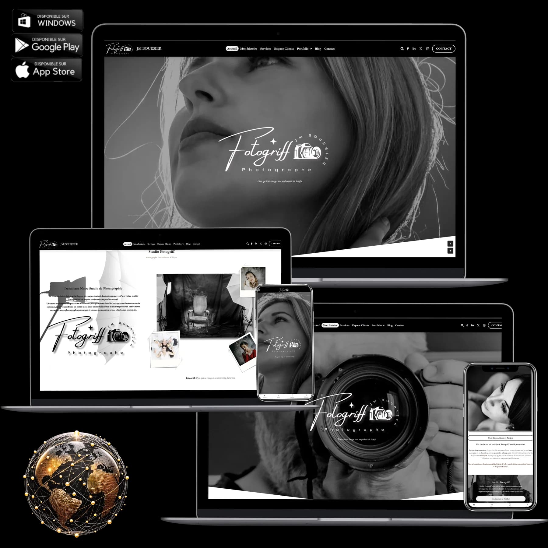 Univers visuel immersif du photographe Fotogriff